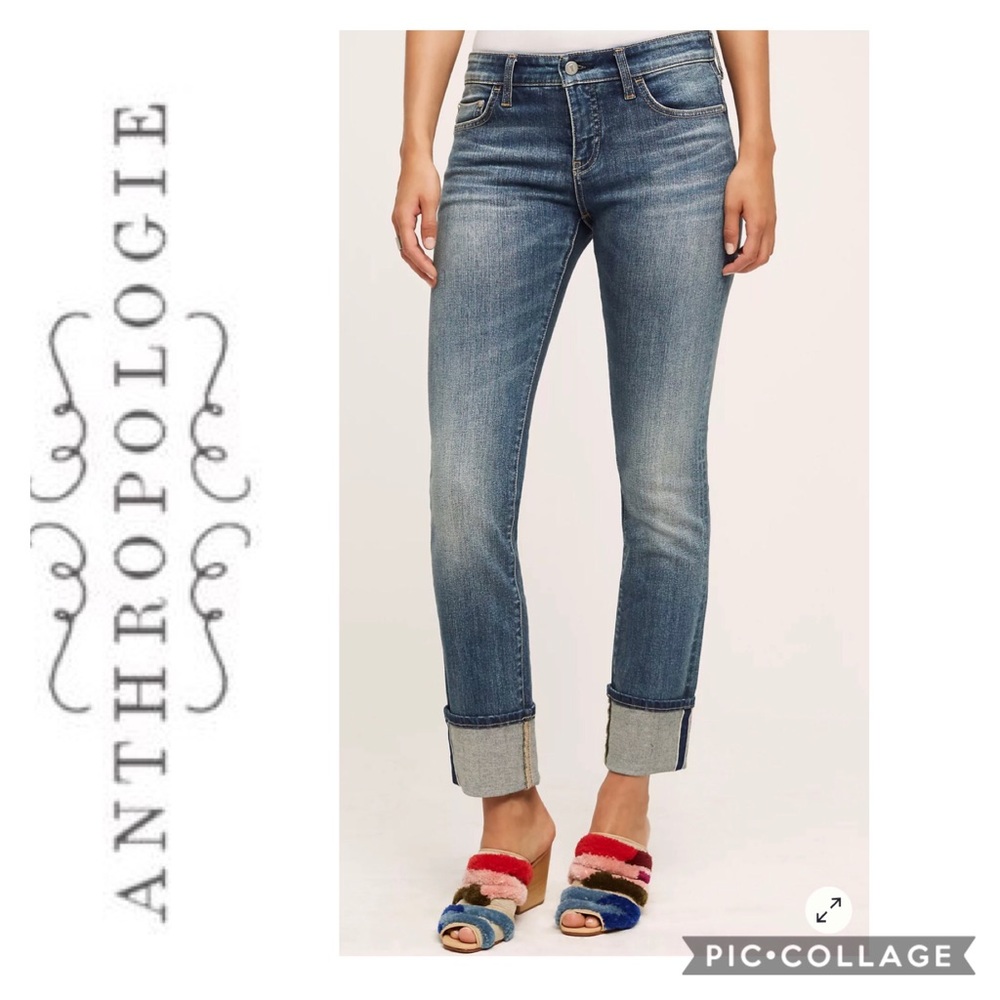 Pilcro and the Letterpress Parallel Mid-rise Jean